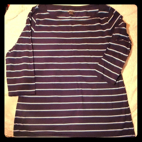 Merona Tops - Merona 3/4 sleeve stripped shirt, XXL